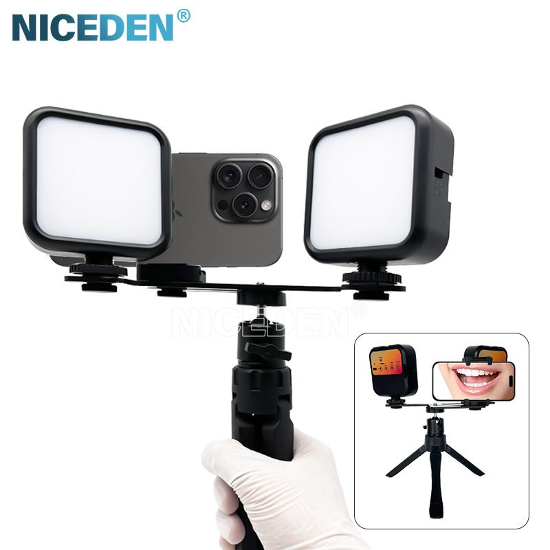Photography Lighting With Flash - อุปกรณ์ถ่ายภาพแบบพกพา Niceden Dental ไฟฉายแบบมือถือสำหรับการอุดฟัน ปรับความสว่างได้สำหรับทันตแพทย์