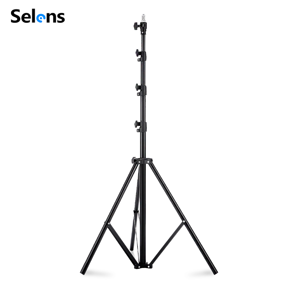 Photography Lighting With Flash - ขาตั้งไฟแบบเบาะลม Selens ขนาด 2.2~3.95 เมตร ขาตั้งอลูมิเนียมอัลลอยด์สำหรับสตูดิโอถ่ายภาพ