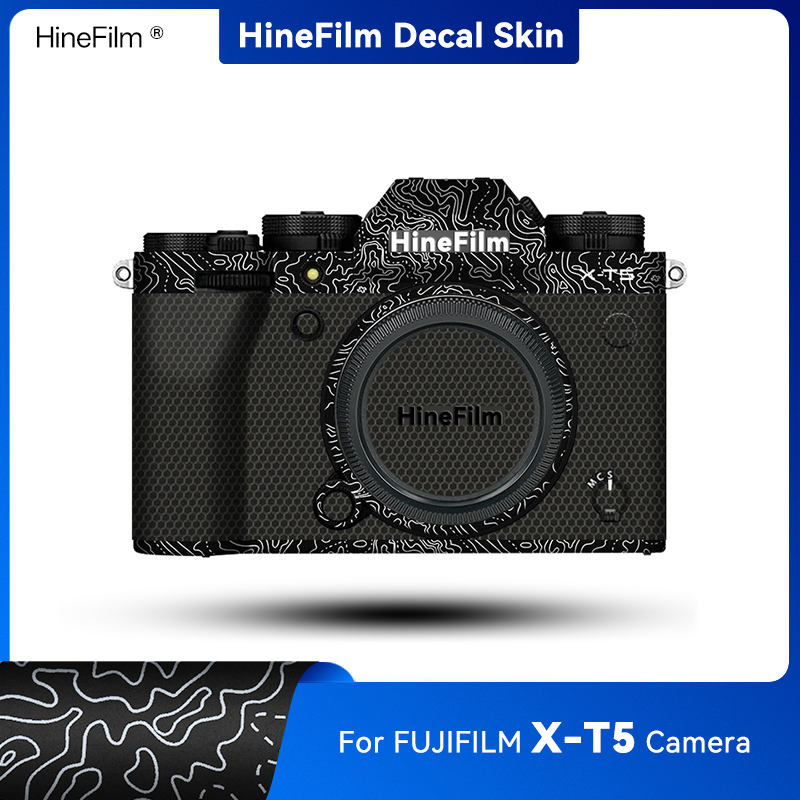 Fujifilm Camera X-T5 - สติกเกอร์ฟิล์มป้องกันรอยขีดข่วนสำหรับกล้องฟูจิ XT 5 รุ่น Hinefilm Skin