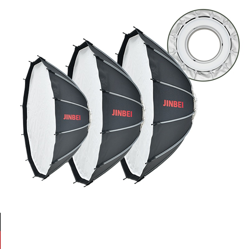 Photography With Lighting - ชุดไฟสตูดิโอ JINBEI 65 แบบพับเก็บได้รวดเร็ว พร้อมขาตั้ง Bowens
