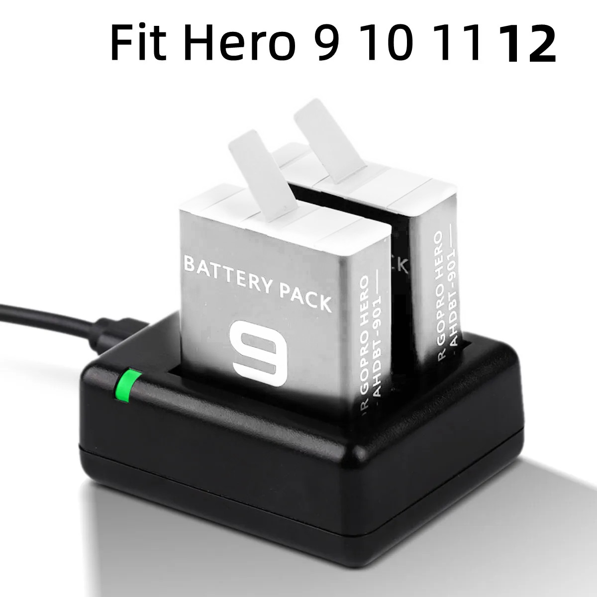 Gopro Action Camera Hero 12 Black - เครื่องชาร์จแบตเตอรี่ Ahdbt-901แบบชาร์จไฟได้สำหรับ GoPro HERO 11 10