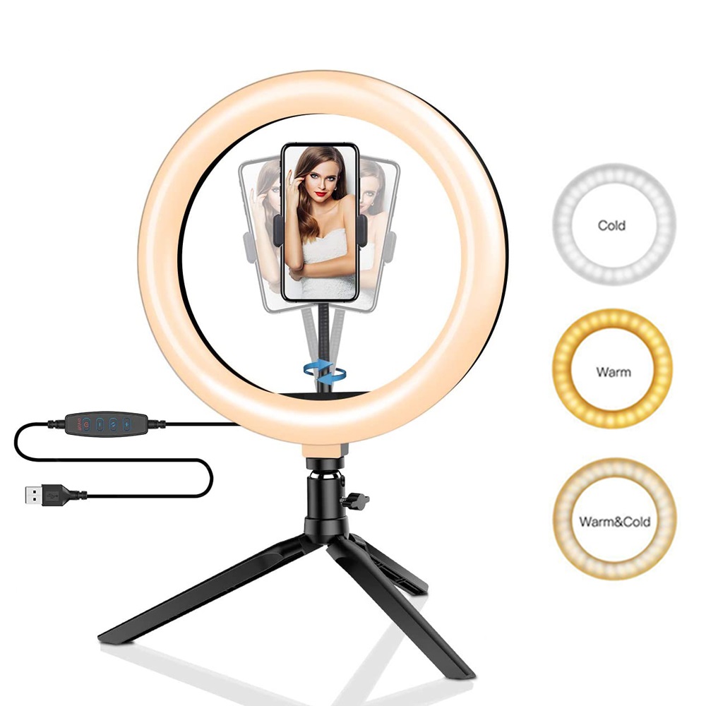 Photography Lighting Stick - 26 ซม.10 นิ้ว LED แหวน Selfie
