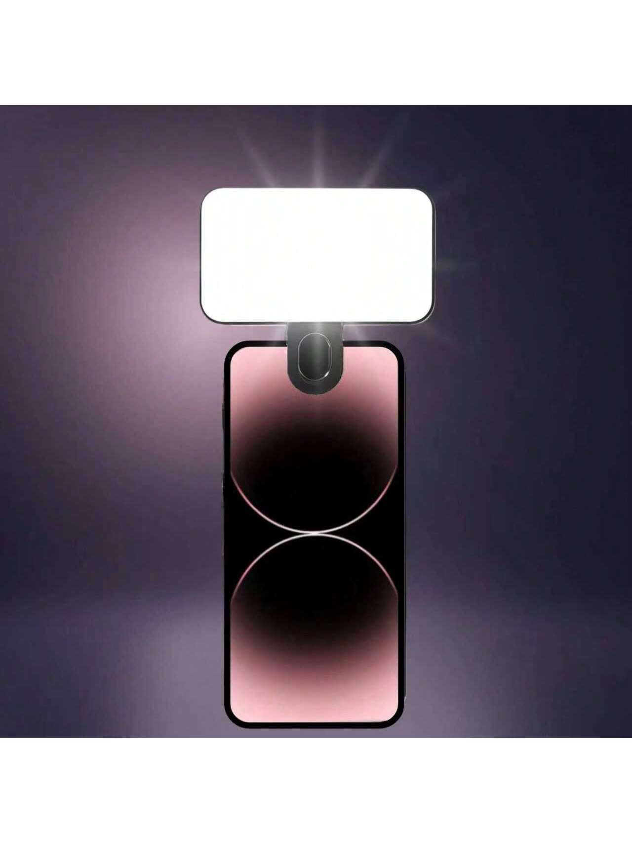 Photography Lighting Stick - ไฟเซลฟี่แบบหนีบขนาดเล็ก ชาร์จได้ ไฟ LED เติมแสงสำหรับโทรศัพท์ ปรับความสว่างได้
