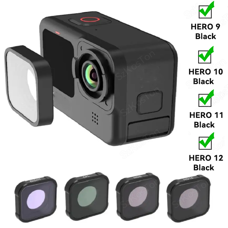 Gopro Action Camera Hero 12 Black - CPL ชุดฟิลเตอร์ ND32 ND16 ND8 UV