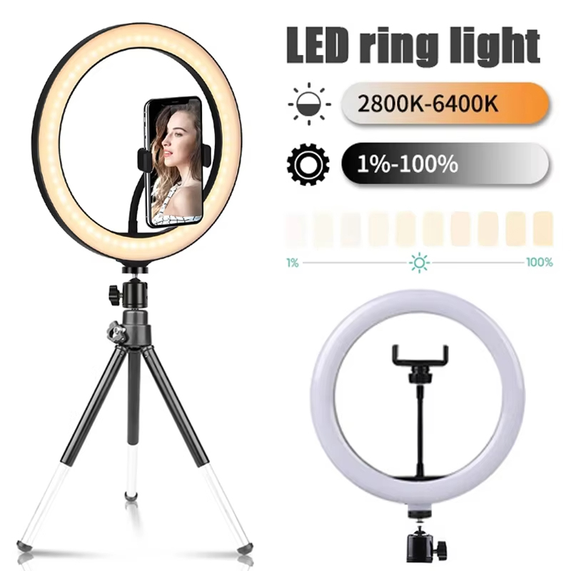 Photography Lighting Stick - ไฟวงแหวนเซลฟี่ขนาด 10 นิ้ว ไฟเสริมสำหรับถ่ายภาพ ไฟ LED