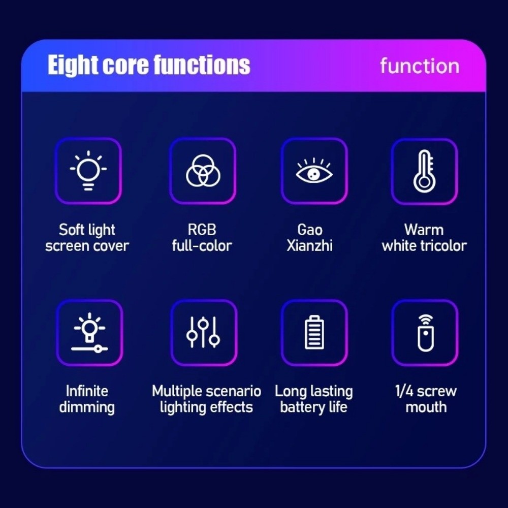 Photography Lighting Stick - ไฟ LED RGB แบบมือถือ หลากสี ชาร์จผ่าน