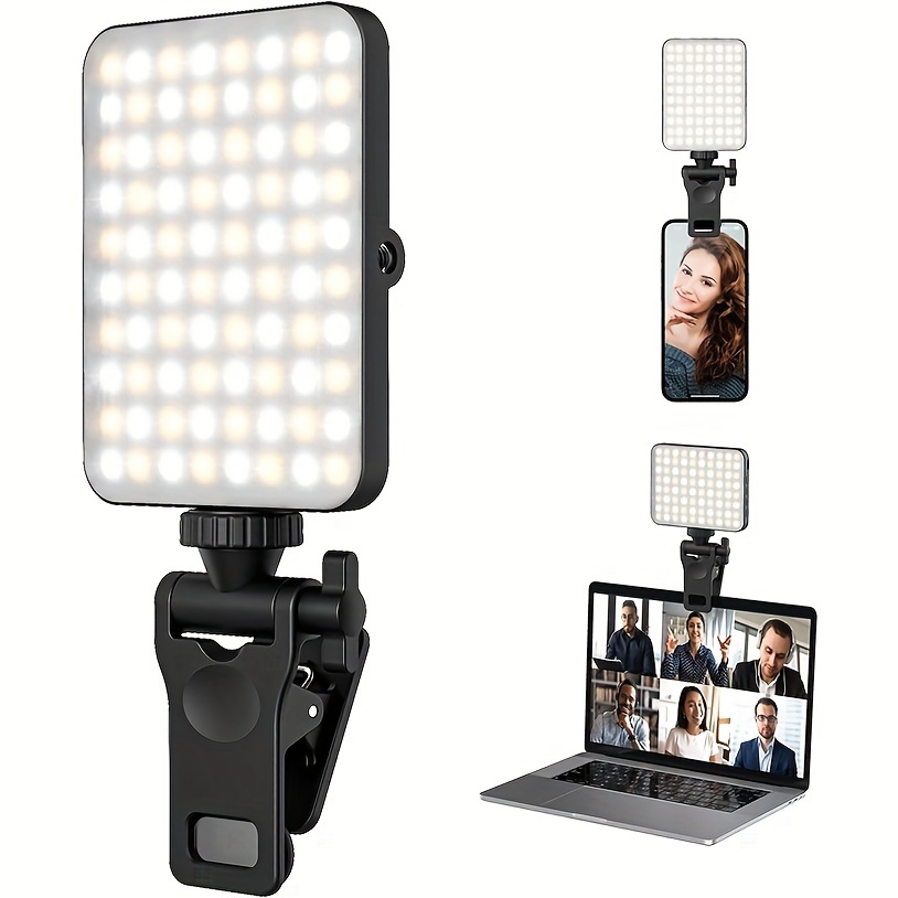 Photography With Lighting - 1 ชิ้นแม่เหล็กแบบชาร์จไฟได้ LED Selfie Light, 3