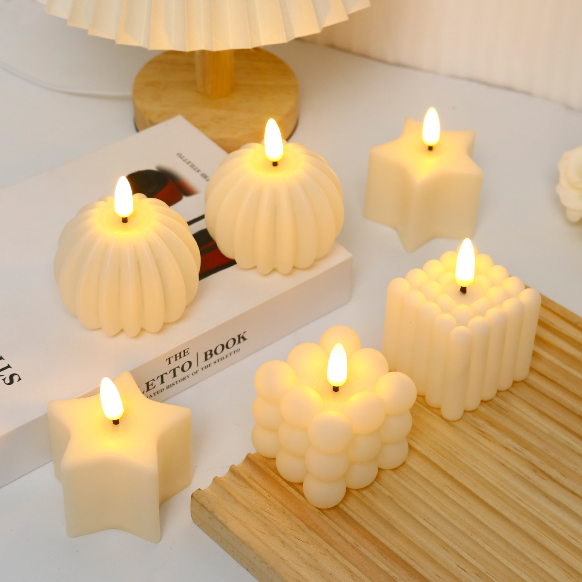 เทียน LED รูปทรงลูกบาศก์ สำหรั - Photography With Lighting บทวิจารณ์และราคา