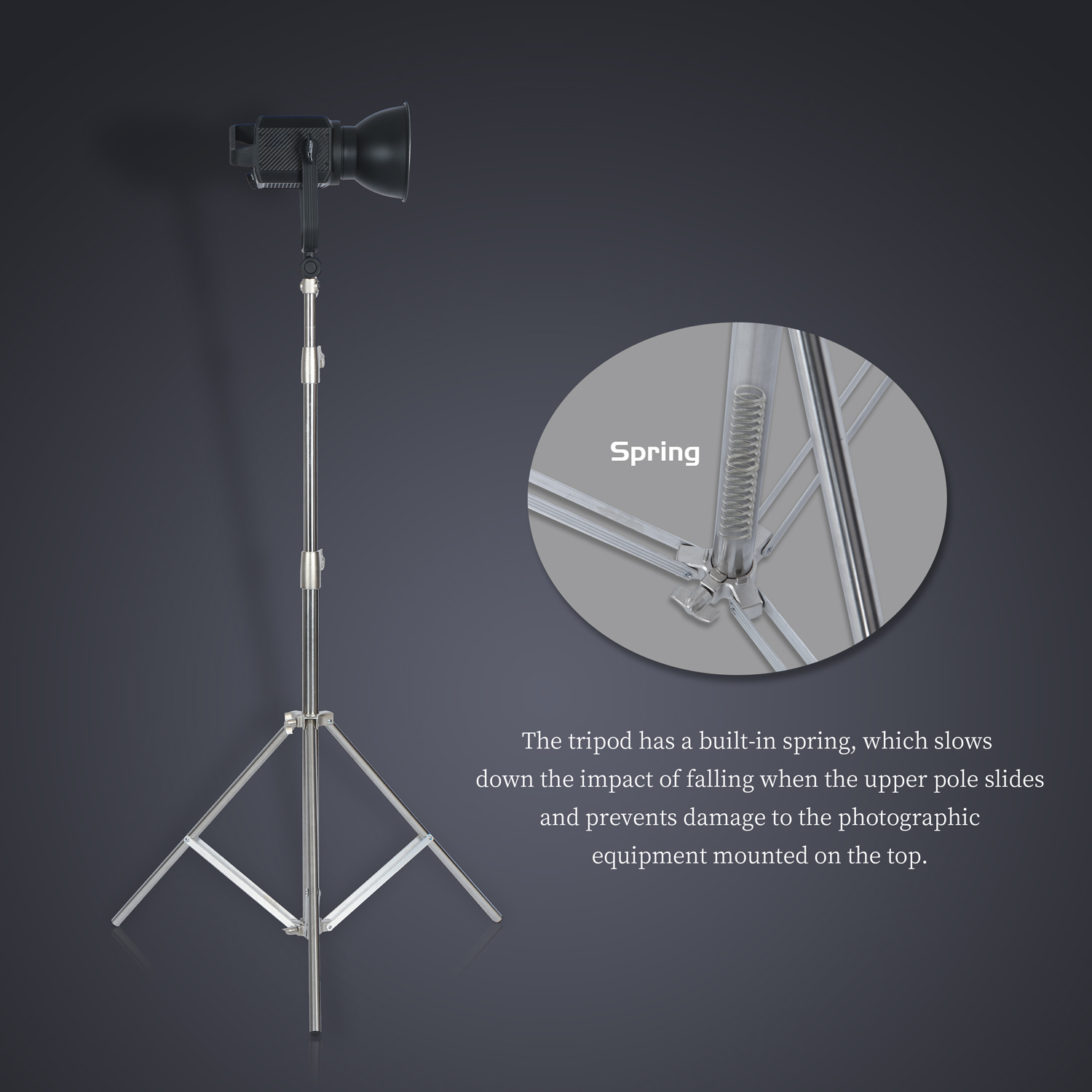 SH 2.8M สแตนเลสสตีลขาตั้ง Heav - Photography Lighting Tool บทวิจารณ์และราคา