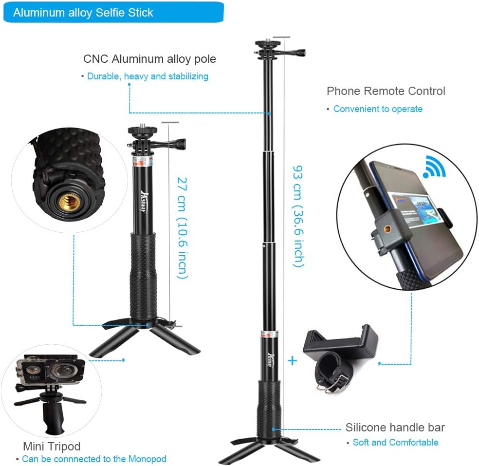ชุดอุปกรณ์เสริม BoBidee สำหรับ - Gopro Action Camera Hero 12 Black บทวิจารณ์และราคา