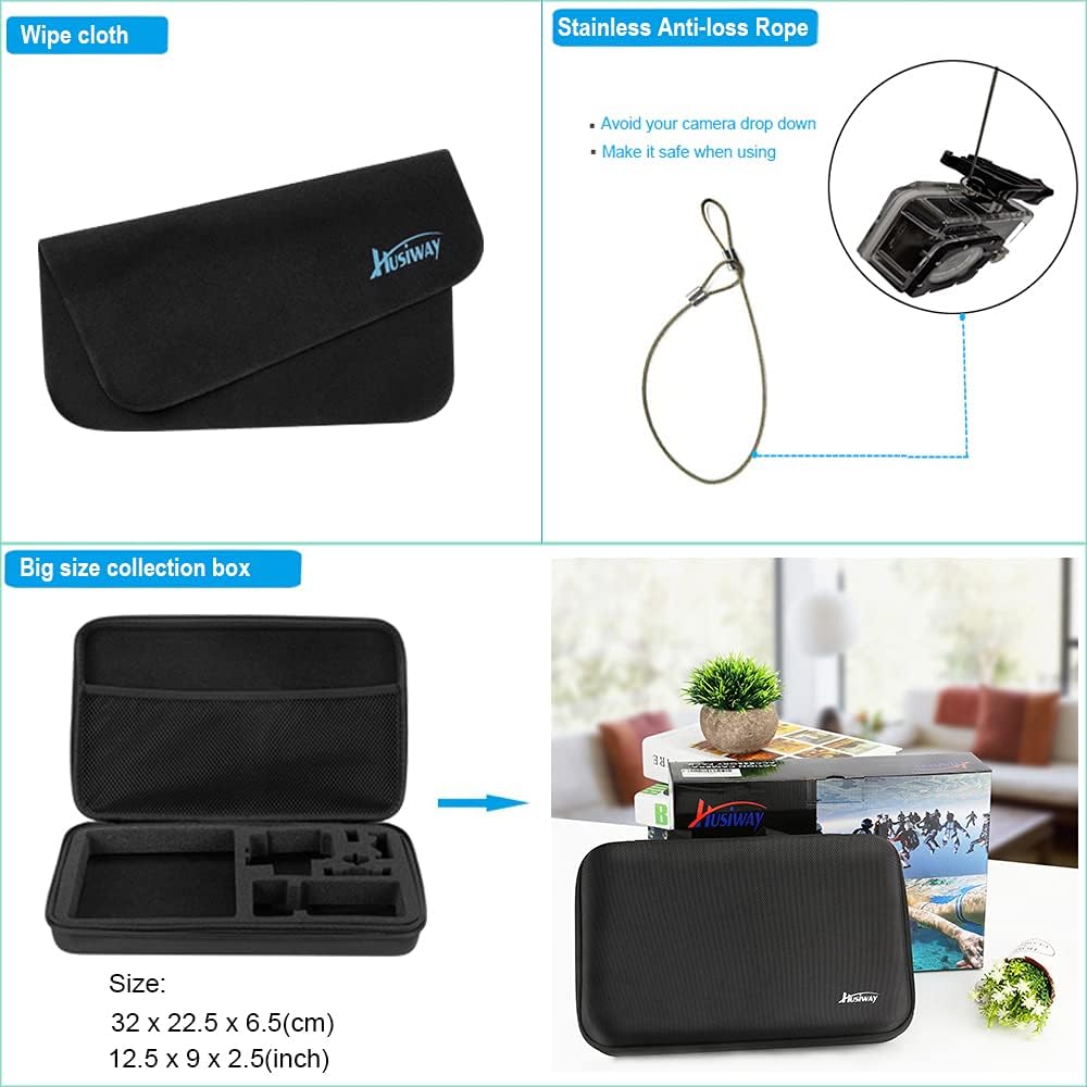 ชุดอุปกรณ์เสริม BoBidee สำหรับ - Gopro Action Camera Hero 12 Black บทวิจารณ์และราคา