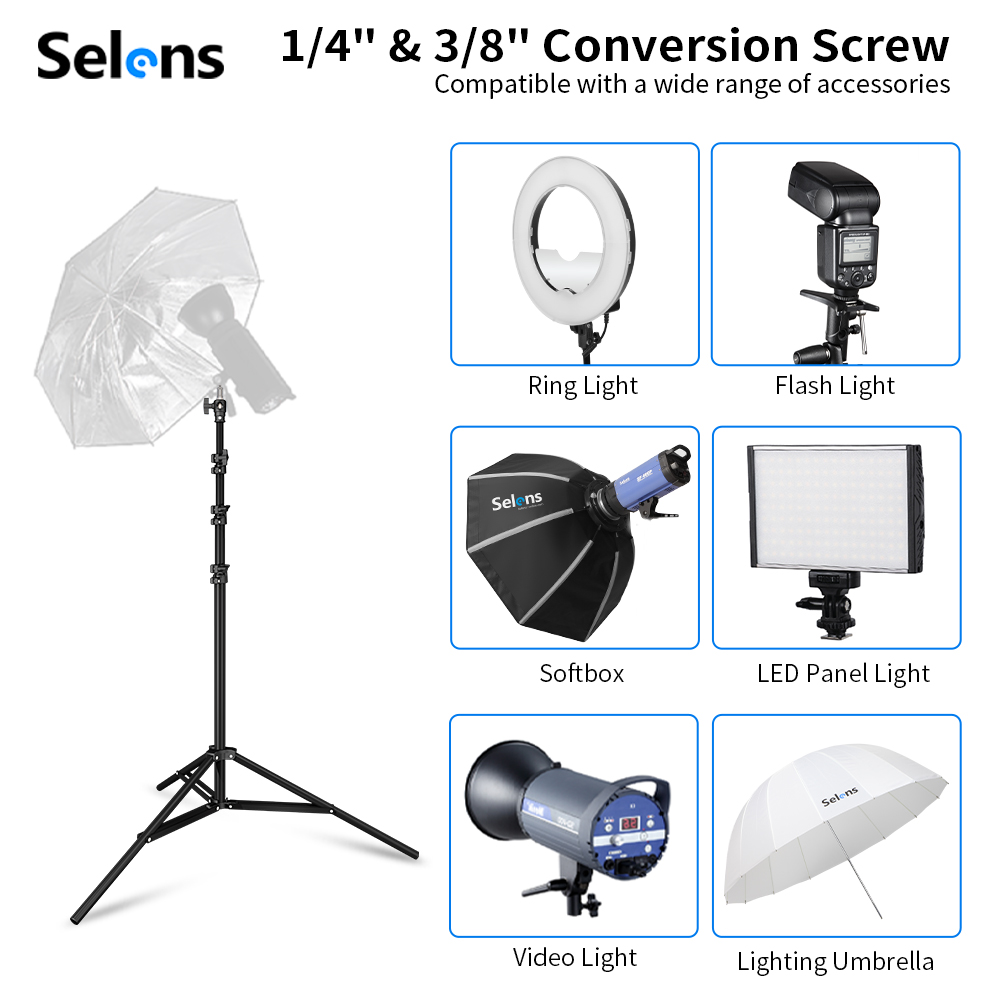 ขาตั้งไฟแบบเบาะลม Selens ขนาด  - Photography Lighting With Flash บทวิจารณ์และราคา