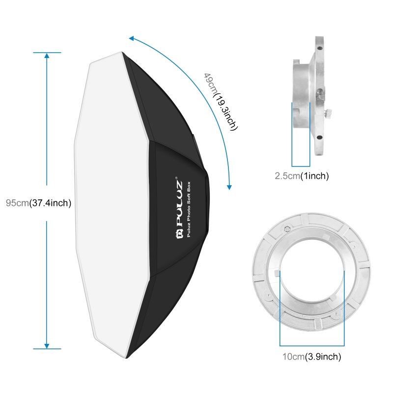 Puluz แผ่นกระจายแสงแปดเหลี่ยม9 - Photography Lighting With Flash บทวิจารณ์และราคา