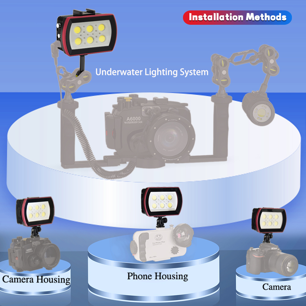 Seafrogs 40 เมตรไฟ LED กันน้ํา - Photography Lighting Brands บทวิจารณ์และราคา