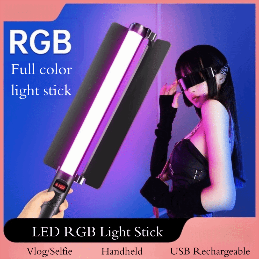 ไฟ LED RGB แบบมือถือ หลากสี ชา - Photography Lighting Stick บทวิจารณ์และราคา