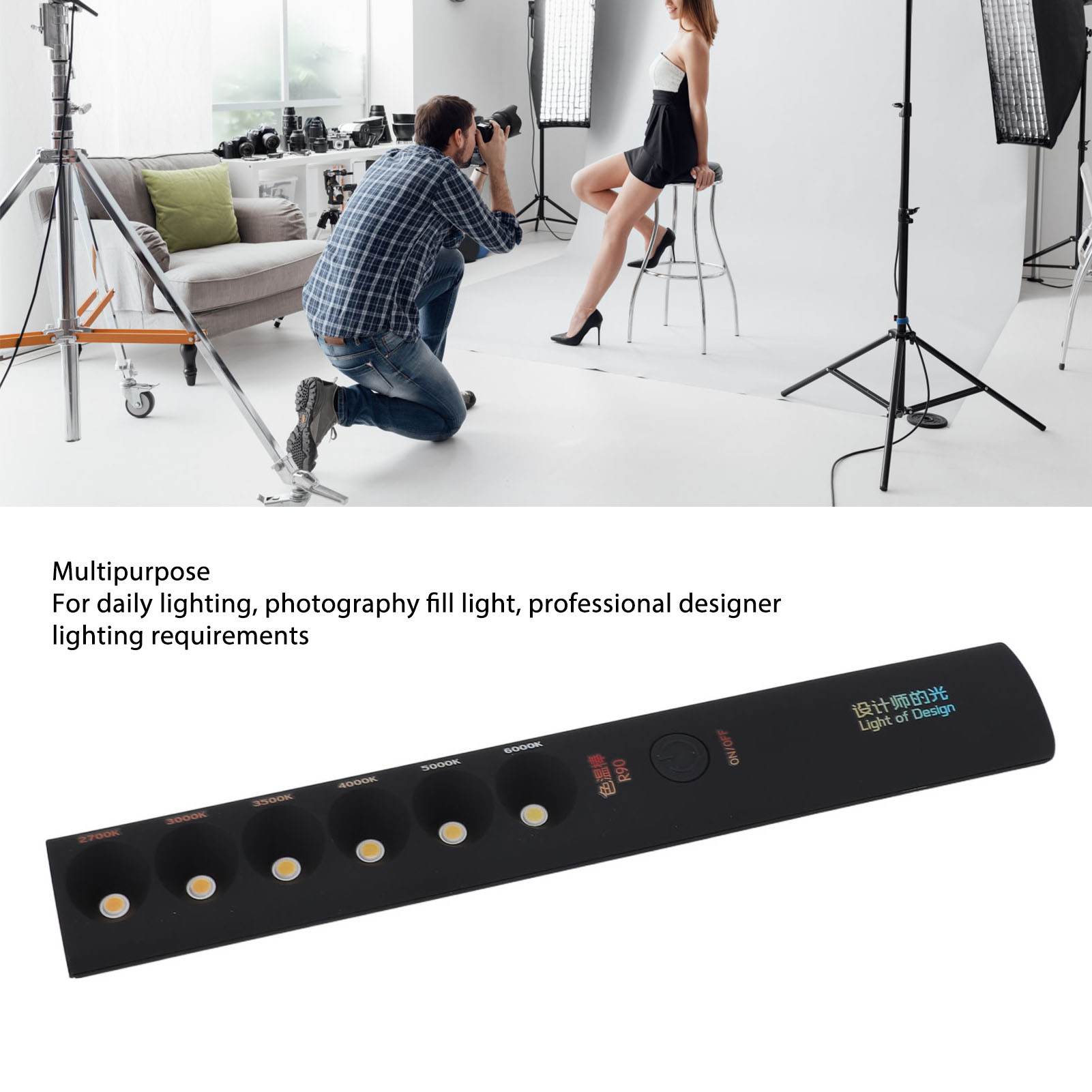 ไฟวิดีโอแบบแท่ง พกพาสะดวก ปรับ - Photography Lighting Stick บทวิจารณ์และราคา