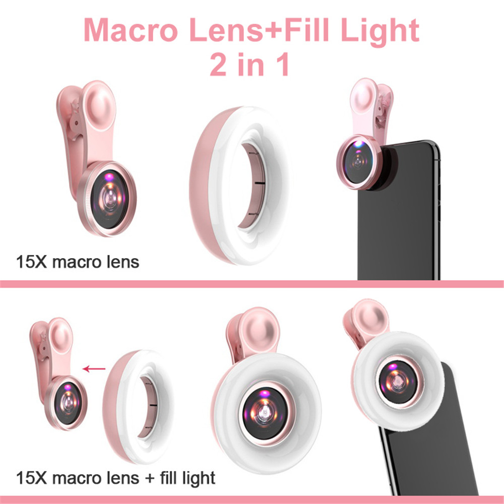 เลนส์มือถือ 15X Macro เลนส์โทร - Photography Lighting Stick บทวิจารณ์และราคา