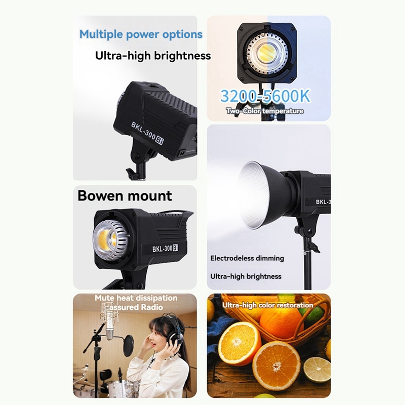 ไฟวิดีโอ LED แบบไบ 300W, ไฟ LE - Photography With Lighting บทวิจารณ์และราคา