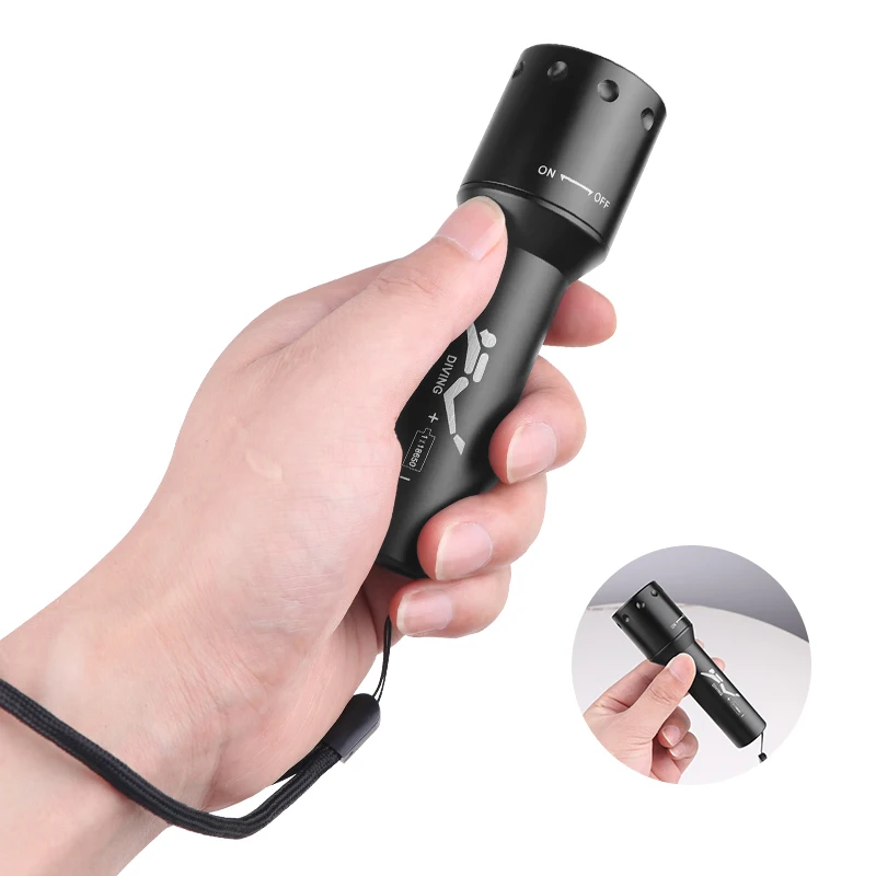 ไฟฉายดำน้ำ LED รุ่นใหม่ T6 ระย - Photography With Lighting บทวิจารณ์และราคา