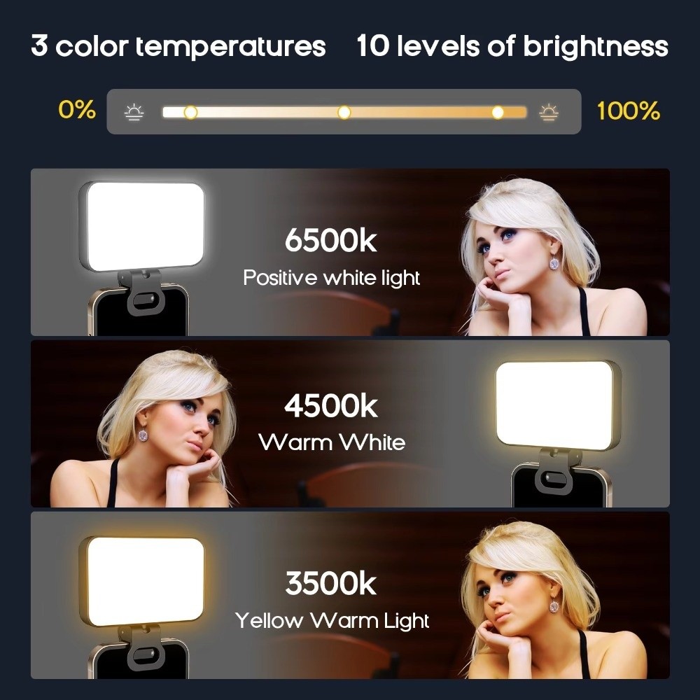 ไฟเซลฟี่ LED 800/1000mAh 3 โหม - Photography Lighting With Flash บทวิจารณ์และราคา