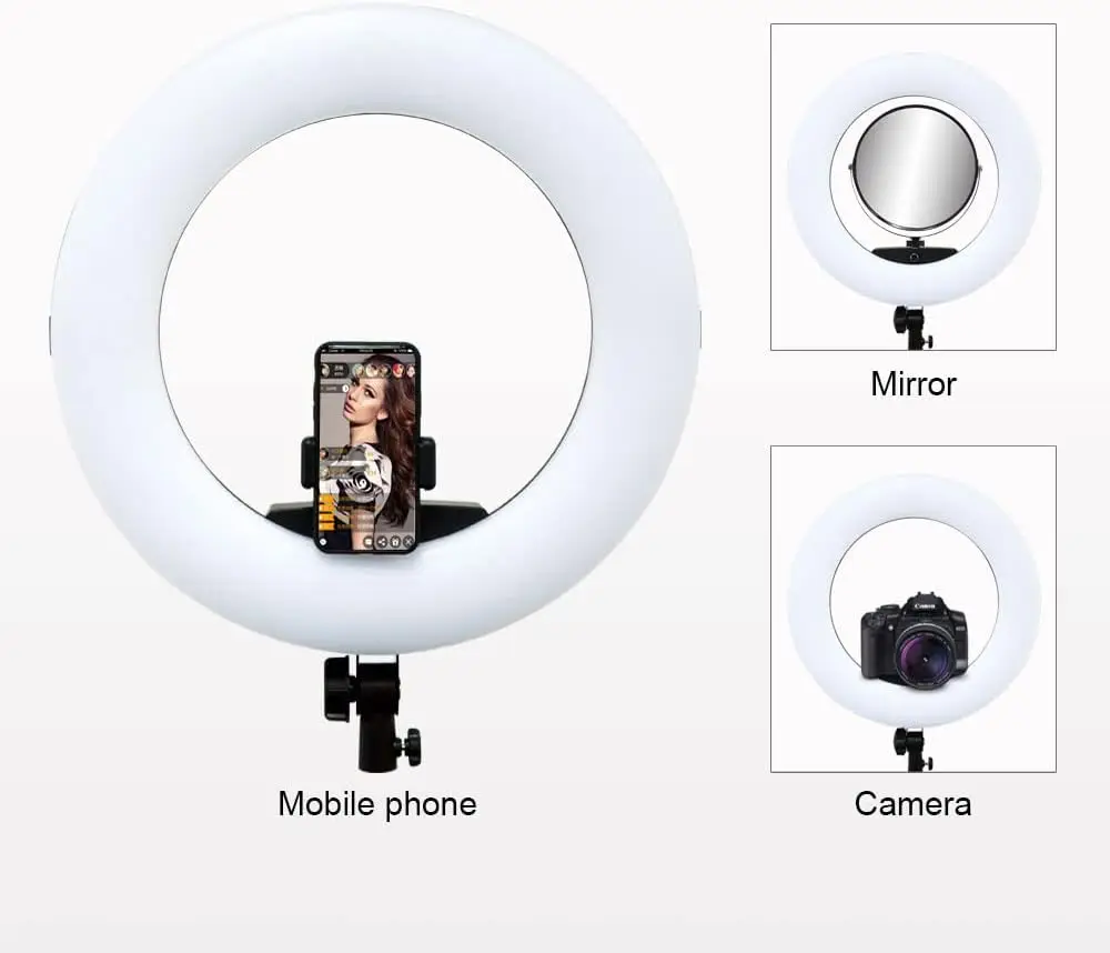 FD480 โคมไฟวงแหวน LED ขนาด 18  - Led Ring Light 18 บทวิจารณ์และราคา